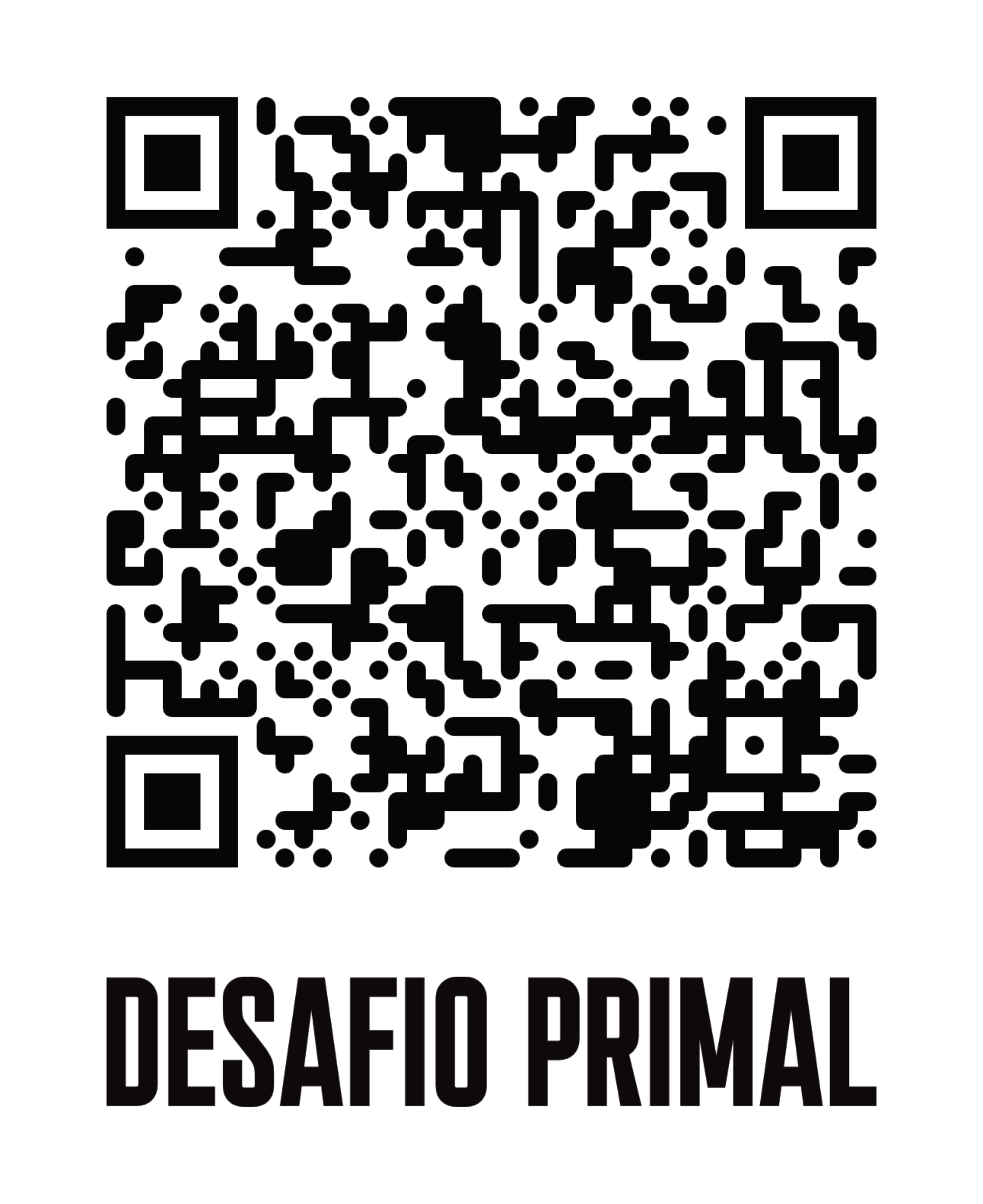 QR Code Inscri&ccedil;&atilde;o Desafio Primal